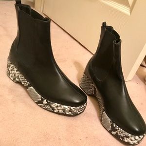 Snakeskin Rainboots